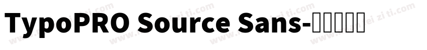 TypoPRO Source Sans字体转换